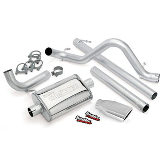 Banks Monster Exhaust System 2.5in Tip (REAR): Jeep Wrangler JK 2007-2011 3.8L - Chrome
