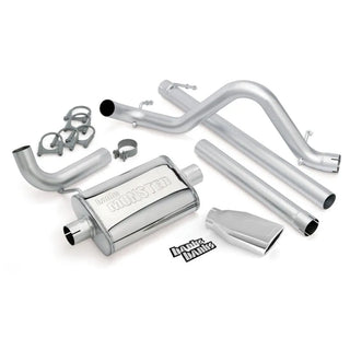 Banks Monster Exhaust System 2.5in Tip (REAR): Jeep Wrangler JK 2007-2011 3.8L - Chrome