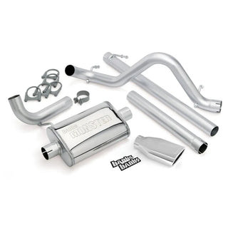 Banks Monster Exhaust System 2.5in Tip (REAR): Jeep Wrangler JK 2007-2011 3.8L - Chrome