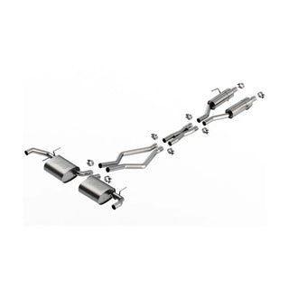 Borla S-Type Cat-Back Exhaust: Jeep Grand Cherokee Overland / Summit / Summit Reserve 2022-2026