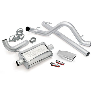 Banks Power Monster Exhaust System Chrome Tip (REAR): Jeep Wrangler JK 2007-2011 3.8L 2-Door