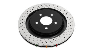 DBA 4000 Series Cross Drilled & Dimpled Rear Rotor (REAR): Jeep Grand Cherokee (2011-2026)