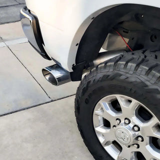 Banks Power Monster Exhaust System Chrome Tip (REAR): Fits RAM 2500/3500 2019-2026 6.7L Cummins Crew Cab Short Bed