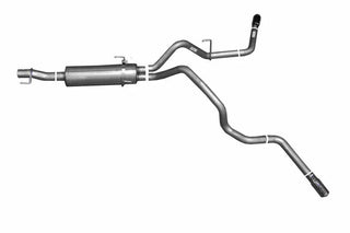 Gibson Dual Extreme Cat-Back Perf Exhaust Stainless (REAR): Dodge Ram 1500 Quad Cab Short Bed 2004-2005 5.7L HEMI
