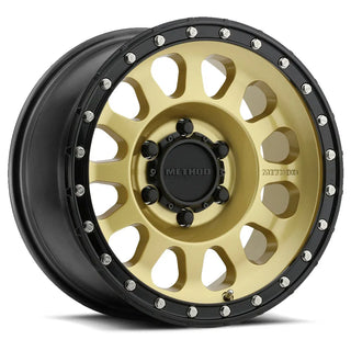 Method Wheels 315 / Gold - Black Lip | 17x8.5 | 6x5.5 | 0/4.75"