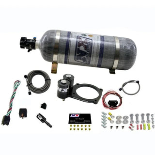 Nitrous Express Plate Nitrous System Spraybarless w/ 12lb Carbon Bottle: Dodge Demon / Challenger / Charger 2015-2023 6.2L HEMI