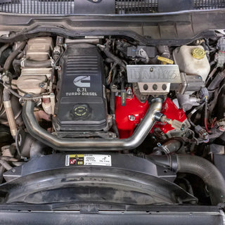 Banks Monster-Ram Intake System Red (RED): RAM 3500/4500/5500 Chassis Cab 6.7L Cummins 2007.5-2012