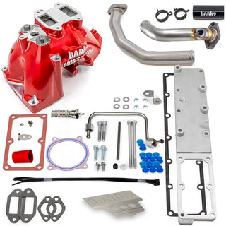 Banks Monster-Ram Intake System Red (FRONT): Fits RAM 3500/4500/5500 6.7L Cummins 2019-2026