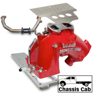 Banks Monster-Ram Intake System Red (FRONT): Fits RAM 3500/4500/5500 6.7L Cummins 2019-2026