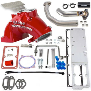 Banks Monster-Ram Intake System Red (FRONT): Fits RAM 3500/4500/5500 6.7L Cummins 2019-2026