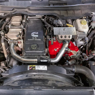 Banks Monster-Ram Intake System Red (FRONT): Fits RAM 3500/4500/5500 6.7L Cummins 2019-2026