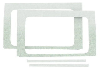 DEI Boom Mat Side Window Trim White (INTERIOR): Jeep Wrangler Unlimited JL 2018-2026