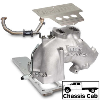 Banks Monster-Ram Intake System Raw (FRONT): Fits RAM 3500/4500/5500 6.7L Cummins 2019-2026