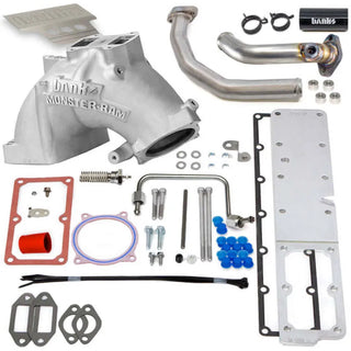 Banks Monster-Ram Intake System Raw (FRONT): Fits RAM 3500/4500/5500 6.7L Cummins 2019-2026