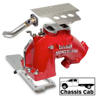 Banks Monster-Ram Intake System Red (FRONT): RAM 3500/4500/5500 2013-2018 6.7L Cummins