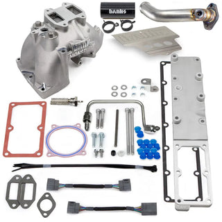 Banks Monster-Ram Intake System Raw (FRONT): RAM 3500/4500/5500 2013-2018 6.7L Cummins