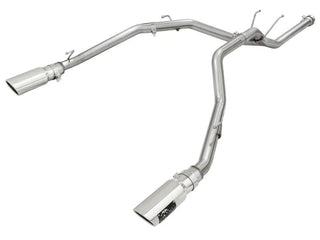 aFe MACHForce XP SS DPF-Back Exhaust (REAR): Ram 1500 3.0L EcoDiesel (11-24) w/ Polished Tips