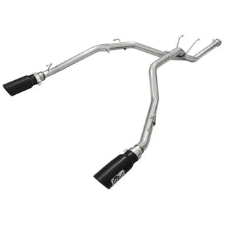 aFe MACHForce XP SS DPF-Back Exhaust (REAR): Ram 1500 3.0L EcoDiesel (11-24) w/ Black Tips