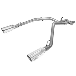 aFe MACHForce XP 3in SS DPF-Back Exhaust (REAR): Ram 1500 3.0L EcoDiesel (11-24) w/ 6in Polished Tips
