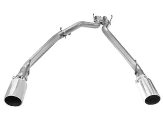 aFe MACHForce XP 3in SS DPF-Back Exhaust (REAR): Ram 1500 3.0L EcoDiesel (11-24) w/ 6in Polished Tips