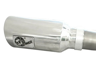 aFe MACHForce XP 3in SS DPF-Back Exhaust (REAR): Ram 1500 3.0L EcoDiesel (11-24) w/ 6in Polished Tips