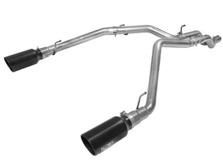 aFe MACHForce XP 3in SS DPF-Back Exhaust w/ 6in Black Tips: Ram 1500 3.0L EcoDiesel (11-24)
