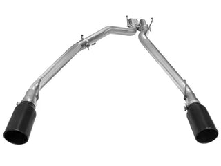 aFe MACHForce XP 3in SS DPF-Back Exhaust w/ 6in Black Tips: Ram 1500 3.0L EcoDiesel (11-24)
