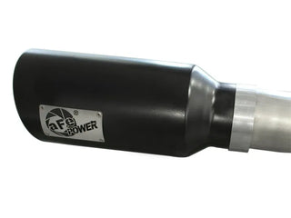 aFe MACHForce XP 3in SS DPF-Back Exhaust w/ 6in Black Tips: Ram 1500 3.0L EcoDiesel (11-24)