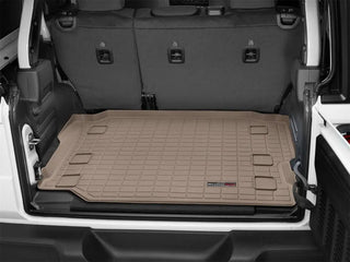 WeatherTech Cargo Liner Tan (REAR): 18-26 Jeep Wrangler Unlimited JL no Flat Load/Subwoofer