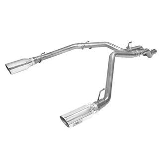 aFe Large Bore-HD 3" 409 SS DPF-Back Exhaust Polished Tips (REAR): RAM 1500 3.0L EcoDiesel 2014-2018