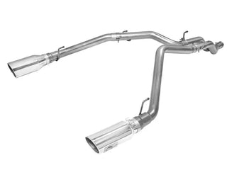 aFe Large Bore-HD 3" 409 SS DPF-Back Exhaust Polished Tips (REAR): RAM 1500 3.0L EcoDiesel 2014-2018
