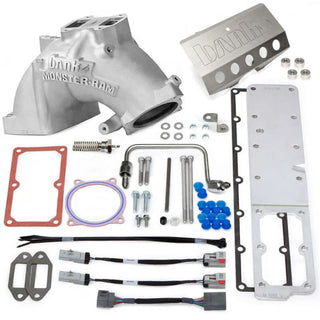 Banks Monster-Ram Intake System Raw (F&R): RAM 2500/3500 2013-2018 6.7L Cummins
