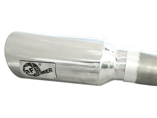 aFe Large Bore-HD 3" 409 SS DPF-Back Exhaust Polished Tips (REAR): RAM 1500 3.0L EcoDiesel 2014-2018