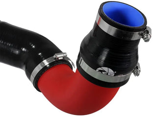 aFe Bladerunner 3in Red Aluminum Intercooler Cold Side: Ram 1500 3.0L EcoDiesel (11-18) w/ Couplings
