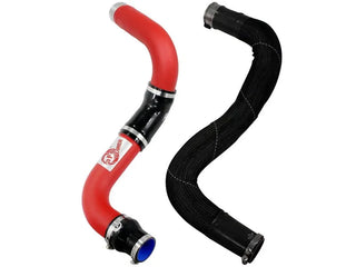 aFe Bladerunner 3in Red Aluminum Intercooler Cold Side: Ram 1500 3.0L EcoDiesel (11-18) w/ Couplings