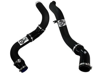 aFe BladeRunner 3in Black Aluminum Hot & Cold Intercooler Tubes: Ram 1500 3.0L EcoDiesel (11-18)
