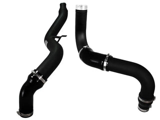 aFe BladeRunner 3in Black Aluminum Hot & Cold Intercooler Tubes: Ram 1500 3.0L EcoDiesel (11-18)