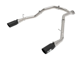 aFe Large Bore-HD 3" 409 SS DPF-Back Exhaust w/ Black Tip: Ram 1500 3.0L (19-24)