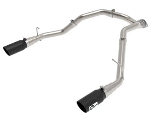aFe Large Bore-HD 3" 409 SS DPF-Back Exhaust w/ Black Tip: Ram 1500 3.0L (19-24)