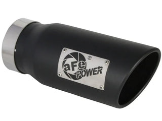 aFe Large Bore-HD 3" 409 SS DPF-Back Exhaust w/ Black Tip: Ram 1500 3.0L (19-24)