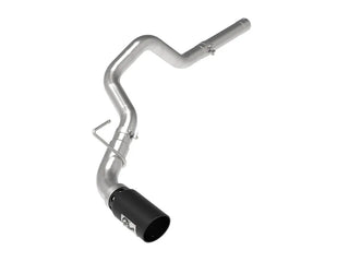 aFe Large Bore-HD 3" 409 SS DPF-Back Exhaust Black Tip (REAR): RAM 1500 3.0L EcoDiesel 2014-2018