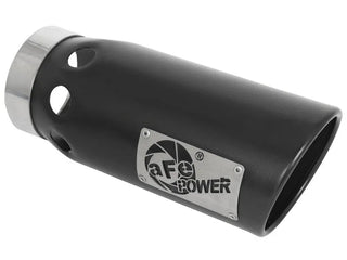 aFe Large Bore-HD 3" 409 SS DPF-Back Exhaust Black Tip (REAR): RAM 1500 3.0L EcoDiesel 2014-2018