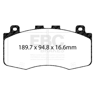EBC Bluestuff Pad & 2pc Floating Rotor (FRONT): Jeep Grand Cherokee / Dodge Durango 2018-2021 / 2021-2026 6.2L