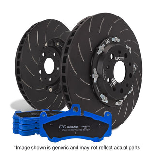 EBC Bluestuff Brake Pad & 2-Pc Floating Rotor Kit (FRONT): Dodge Charger / Challenger 11-23 6.4L/6.2L (FRONT)