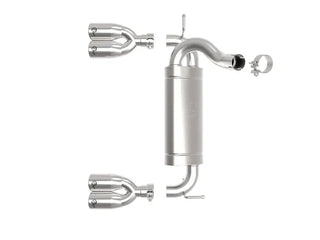 aFe Rebel Series 2.5" Axle-Back Exhaust Polished Tips (REAR): Jeep Wrangler JK 2007-2018 3.8/3.6L