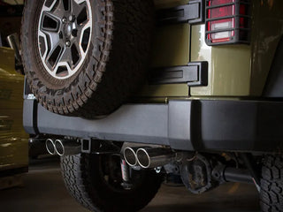 aFe Rebel Series 2.5" Axle-Back Exhaust Polished Tips (REAR): Jeep Wrangler JK 2007-2018 3.8/3.6L