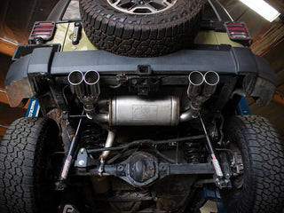 aFe Rebel Series 2.5" Axle-Back Exhaust Polished Tips (REAR): Jeep Wrangler JK 2007-2018 3.8/3.6L