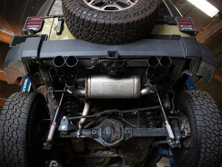 aFe Rebel Series 2.5" Axle-Back Exhaust Black Tips (REAR): Jeep Wrangler JK 2007-2018 3.8/3.6L