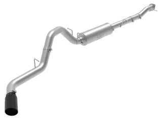 aFe Large Bore-HD 3in 409 SS DPF-Back Exhaust w/ Polished Tip: Ram 1500 3.0L (19-24)