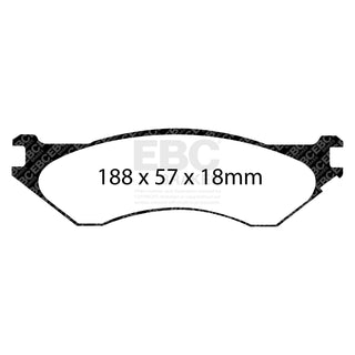 EBC Greenstuff Rear Brake Pads: Ram 8.3L SRT10 2004 - 2006
